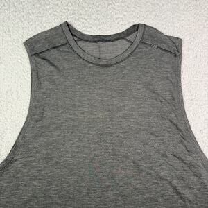 Lululemon Shirt Mens 2XL Black Metal Vent Tech Sleeveless Tank Top Running